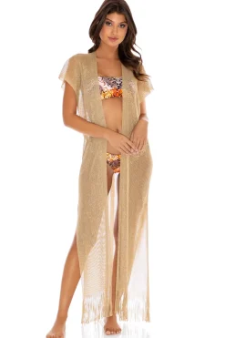 Fringe Long Kimono