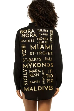 Graphic Shirt Dress