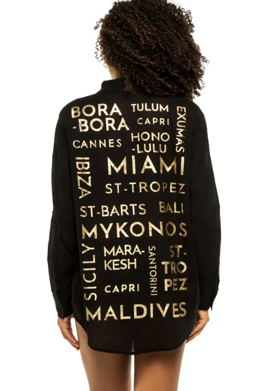 Graphic Shirt Dress