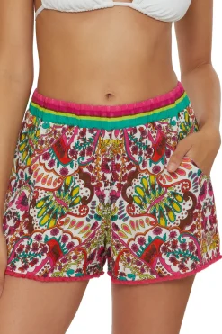 Hawaiian Garden Pocket Shorts