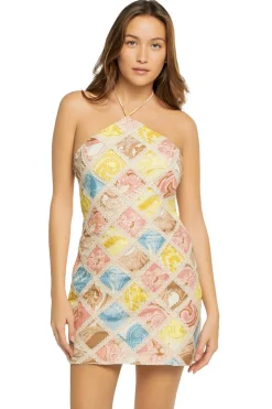 High Neck Mini Dress