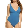 Ines V-Neck Plunge One Piece Swimsuit