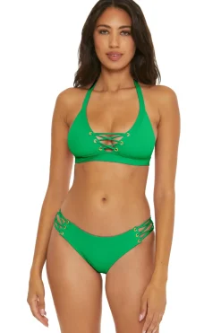 Keira Halter Banded Bikini Top