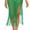 Lace-Up Multi Way Crochet Midi Skirt