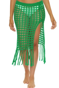 Lace-Up Multi Way Crochet Midi Skirt