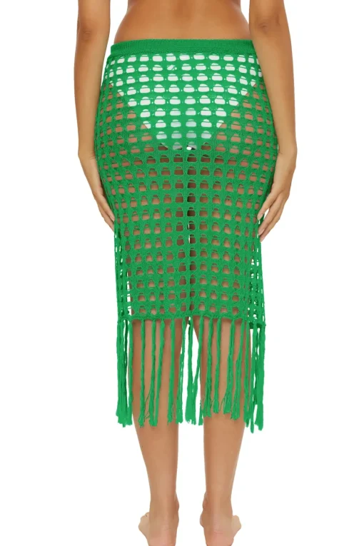 Lace-Up Multi Way Crochet Midi Skirt