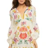 Long Sleeve Floral Mini Dress