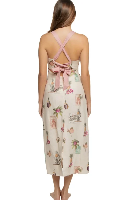 Lyra Tie Back Midi Dress