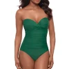 Madrid Twist Front Bandeau One Piece Swimsuit