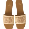 Meera Fishnet Slides