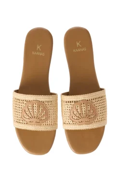 Meera Fishnet Slides