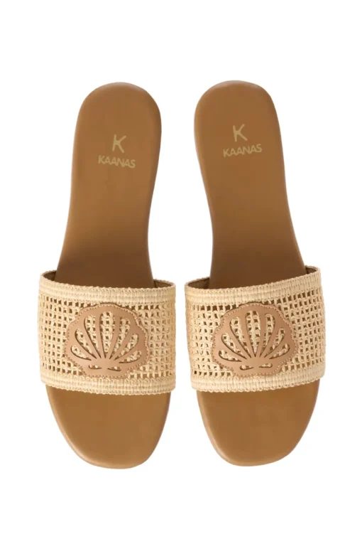 Meera Fishnet Slides