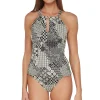 Mia High Neck X-Back Tankini Top