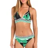 Monstera Triangle Bikini Top