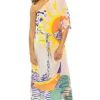 Naviago Asymmetrical Maxi Dress