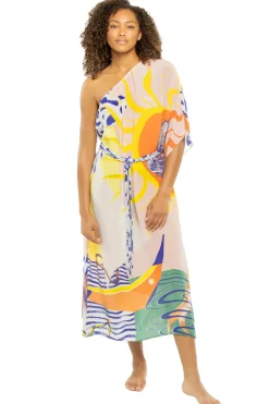 Naviago Asymmetrical Maxi Dress