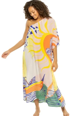Naviago Asymmetrical Maxi Dress