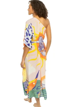 Naviago Asymmetrical Maxi Dress