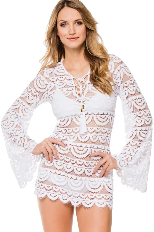 Noah Crochet Lace-Up Tunic