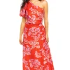 Olina Asymmetrical Midi Dress