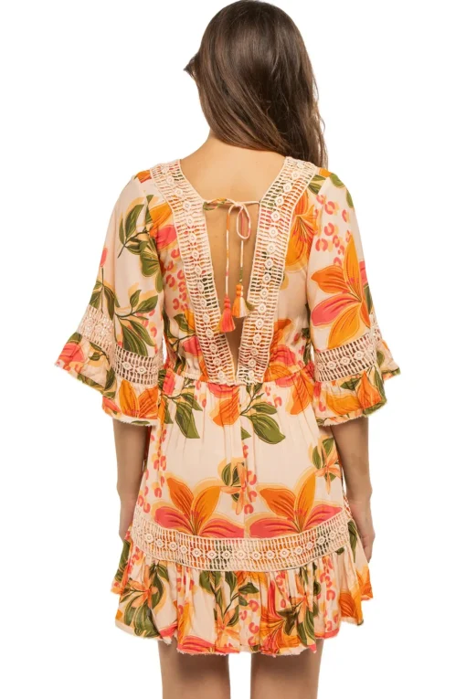 Papaya Mini Dress