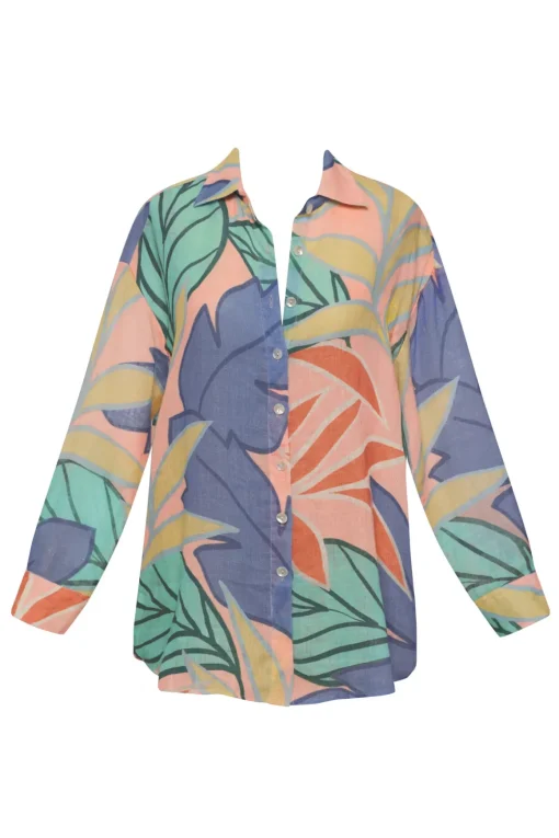 Playa Button Down Shirt Dress