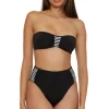 Pleated Bandeau Bikini Top