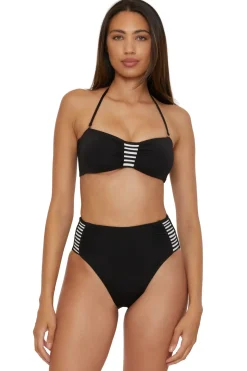 Pleated Bandeau Bikini Top