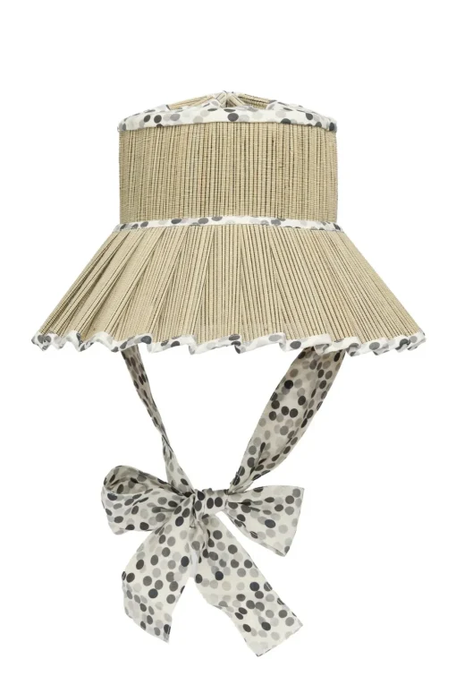 Polka Monochrome Luxe Ravello Hat