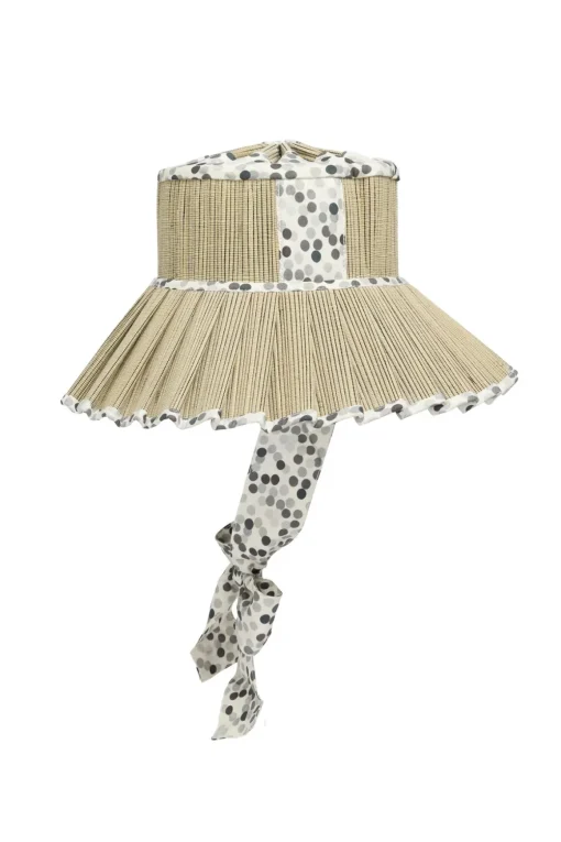 Polka Monochrome Luxe Ravello Hat