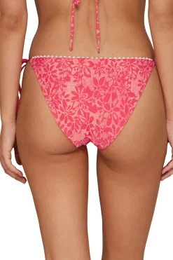Pom Pom Hipster Tie Side Bikini Bottom