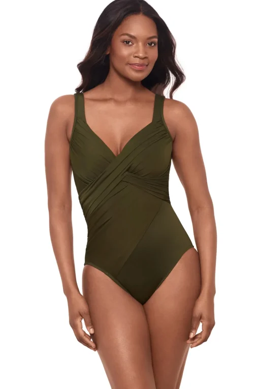 Revelle Underwire Over The Shoulder One Piece Swimsuit