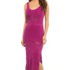 Riza Crochet Midi Dress