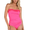Ruffle Bandeau Tankini Top