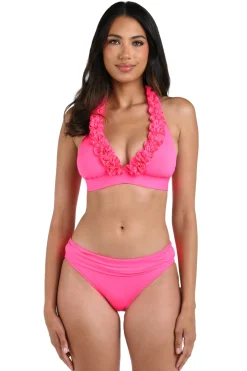Ruffle Banded Triangle Bikini Top