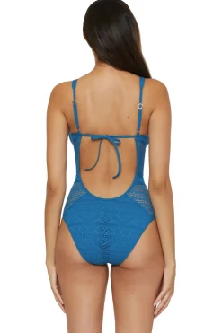 Show & Tell Plunge One Piece Swimsuit