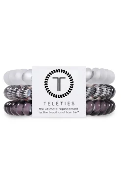 Silver Flames 3-Pack Hair Ties