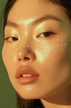 Silver Glitter Freckles Makeup Patches