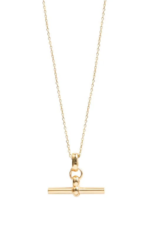 Small T-Bar Trace Chain Necklace
