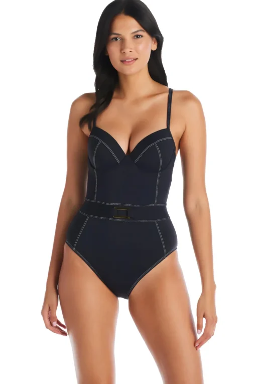 Stitched One Piece Swimsuit