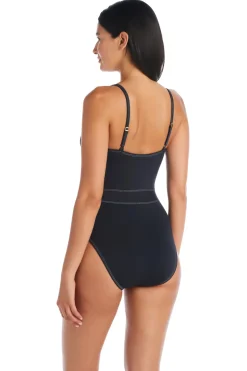 Stitched One Piece Swimsuit