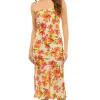 Thara Strapless Midi Dress