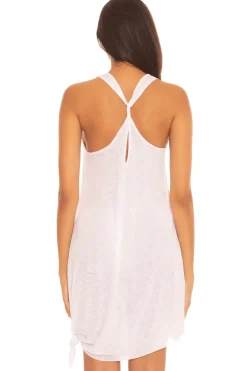 Tie Side Scoop Mini Dress