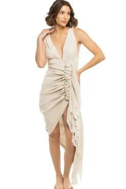 Tulum V-Neck Mid Dress