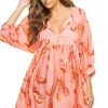 V-Neck Mini Dress