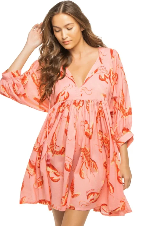 V-Neck Mini Dress