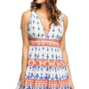 V-Neck Mini Dress