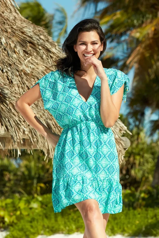 V-Neck Mini Dress