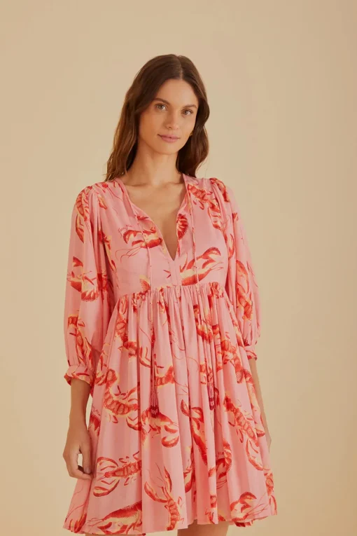 V-Neck Mini Dress
