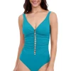 V-Neck One Piece Swimsuit (D+ Cup)